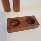 Vintage Zout En Peper Stel Teakhouten Strooiers Jaren 60 thumbnail 6