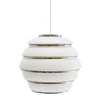 Artek Aalto A331 Hanglamp Ø33 Wit, Verchroomde Ringen thumbnail 2