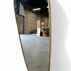 Vintage Jaren 50 Spiegel Met 'gouden' Rand / Wandspiegel thumbnail 4