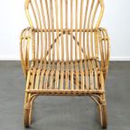 Vintage Jaren ’50 Dutch Design Rotan Fauteuil Met Mooie Organische Vormen thumbnail 3