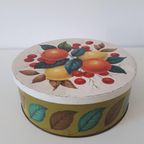 Groot Vintage Blik Koekjestrommel Jaren 60 Koekblik thumbnail 6