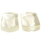 2 Prachtige Vintage Glazen Kunst Objecten In Glas Gloeilampen Vorm , Jaren 80 thumbnail 2