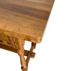 Vintage Houten Bijzettafel / Consoletafel / Sidetable thumbnail 22