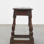 Zeer Mooie En Originele 16E Eeuwse Engelse Eikenhouten Joint Stool/Kruk Met Een Prachtig Patina thumbnail 6