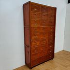 Vintage Houten Notariskast Kleppenkast Apothekerskast thumbnail 10