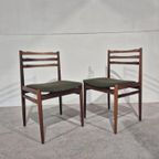 2 Vintage Pallisander Deens Design Eetkamer Stoelen thumbnail 2