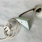 50S Lampje, Bedlampje. Groen Messing 1950 Vintage. thumbnail 10