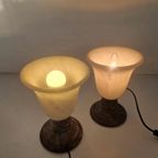 Paar Albast Lampen Van La Milagrosa thumbnail 8