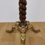 Vintage Messing Rococo Staande Kapstok Hollywood Regency Hall Tree 9 thumbnail 8