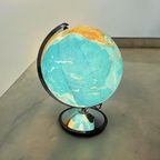 Vintage Xxl Aardbol / Globe In Glas : Columbus Duo Erdglobus thumbnail 2