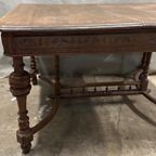 Henri Ii Solid Walnut Dining Table thumbnail 6