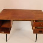 Mid-century Vintage Bureautje – Jaren ’60 – Teak – Design Bureau / Schrijftafel / Retro Meubel thumbnail 9
