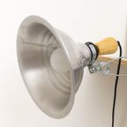 Vintage Klemlamp Aluminium En Hout Hema Jaren 90 thumbnail 3