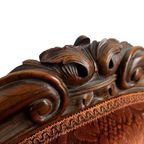 Vintage Barok Zetel / Canapé / Bank thumbnail 5