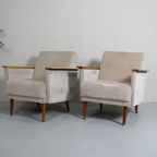 Vintage Fauteuil - Jaren '60, Beige | 01309 thumbnail 12