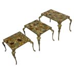 Vintage Set Nesttafels Onyx Marmer Jaren 60 Bijzettafeltjes thumbnail 15
