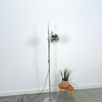 Space Age Chromen Staande Bol Lamp Vloerlamp thumbnail 5