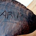 Afrikaans Houtsnijwerk Moeder Met 2 Kinderen Van Kunstenaar Ariyo thumbnail 9