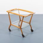 Italian Mid-century Serving Trolley/bar Cart By Ico Parisi For Angelo de Baggis 1950’s thumbnail 2