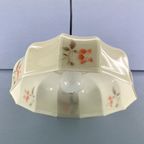 Art Deco Hanglamp Met Rode Bloemen Periode 1920 – 1940 thumbnail 10