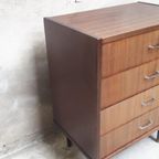 Strakke Vintage Ladekast Jaren 60 Chest Of Drawers thumbnail 4