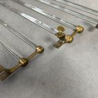 Art Deco Handdoekhouder – Glas En Messing thumbnail 6