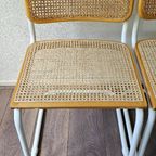 2 Beuken Cesca Stoelen Wit Buisframe Marcel Breuer thumbnail 9