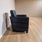 2X Gm Fauteuil - Blauw/Zwart - Leder - Design thumbnail 11