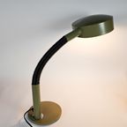 Hala Zeist - Model 708 - Bureaulamp - Olijfgroen - Flexibele Arm - 1970'S thumbnail 8