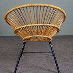 Bijzondere Rotan Fauteuil, Dutch Design, 1960 thumbnail 5