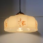 Art Deco Hanglamp Met Rode Bloemen Periode 1920 – 1940 thumbnail 11