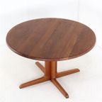 Niels Bach Vintage Ronde Eettafel Eetkamertafel Deens Massief Teak thumbnail 11