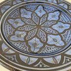 Blauw Zwart Wandbord Marrokkaans Wandbord thumbnail 4