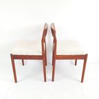5 Vintage Teakhouten Stoelen Teddy Nieuw Gestoffeerd thumbnail 9