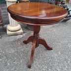 Klassieke Mahoniehouten Bijzettafel, Salontafel, Plantentafe thumbnail 6