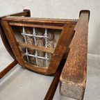 Originele Art Deco Stoel – Eik thumbnail 9
