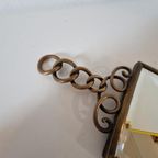 Antiek Koperen Spiegel Handspiegel Wandspiegel thumbnail 4