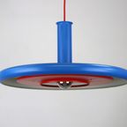 Geweldige Fog & Morup Xl Hanglamp - Model Optima Blauw En Rood - Ontworpen Door Hans Due thumbnail 3