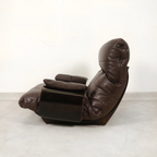 Ligne Roset Marsala - Fauteuil En Ottman - Bruin Leder thumbnail 6