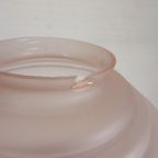 Art Deco Hanglamp Met Roze Glazen Kap, Jaren 30 thumbnail 5