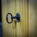 Gehouten Commode Kledingkast / Wandkast Uit Circa 1910 thumbnail 5