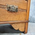 Antieke Ladekast Commode Kersenhout 90 X 81 Cm thumbnail 15