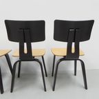 Set Van 4 Pastoe Berkenserie Br 02 Stoelen, Cees Braakman thumbnail 14