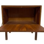 Vintage Kastje Compact Klepkast Jaren 60 Teak Fineer thumbnail 8