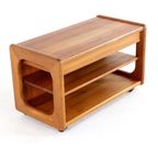 Audio Meubel Trolley 'traeden' Vintage Deens Massief Teak thumbnail 10