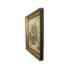 Stilleven Bloemen Vintage Schilderij Op Doek R. De Gryse thumbnail 5
