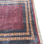 Handgeknoopt Perzisch Sarough Mir Vloerkleed 245X295Cm - Vintage Tapijt - Rood Beige Blauw- Reliving thumbnail 6