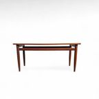 Mid-century Salontafel Teakhoutfineer Blad, Massief Teakhout thumbnail 2