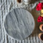 Draaiplatrau Rond Grey Marble Vintage thumbnail 7