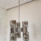 Space Age Italiaanse Chromen Veer Lamp Vintage Design thumbnail 6